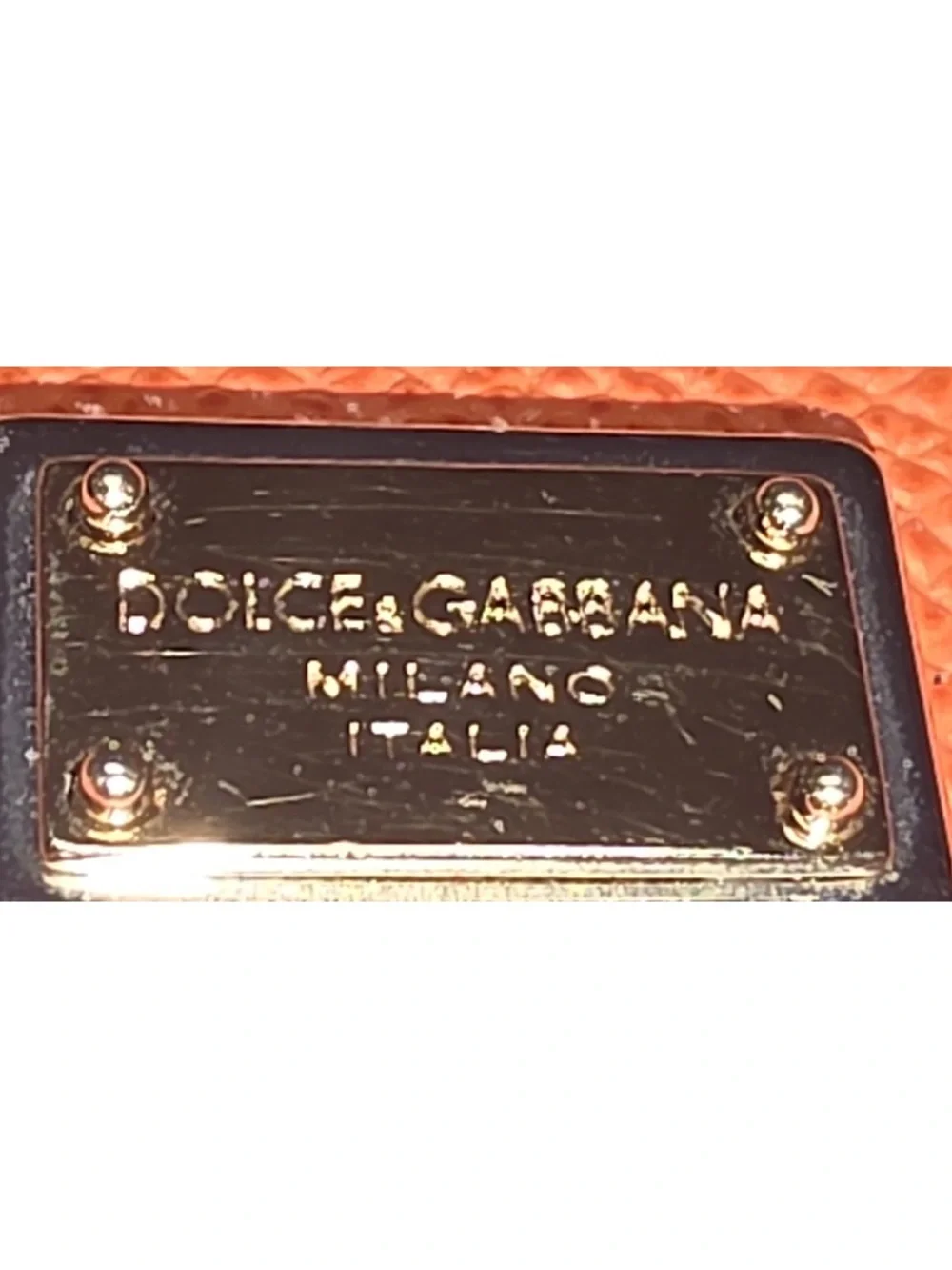 Dolce & Gabbana $475 retail sequined Heart Card Holder - Pink & Tan never used